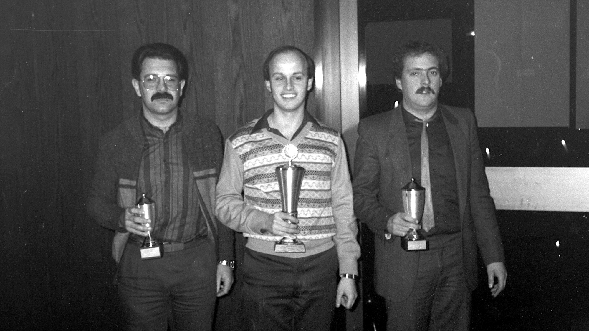 Vereinsmeister Herren, von links: Reinhold Brendle (3. Platz), Walter Stenke (1. Platz), Werner Stenke (2. Platz)