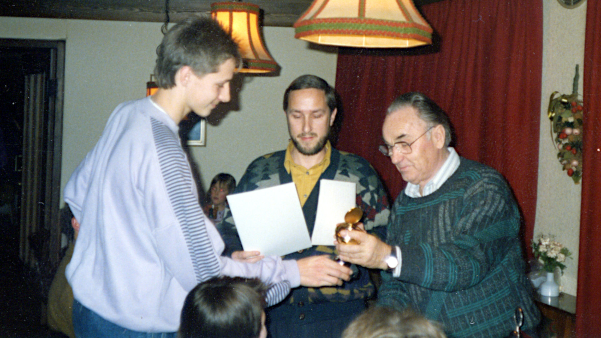 Stefan Hausman (1. Platz Jugend), Hans Stenke, Walter Brucker
