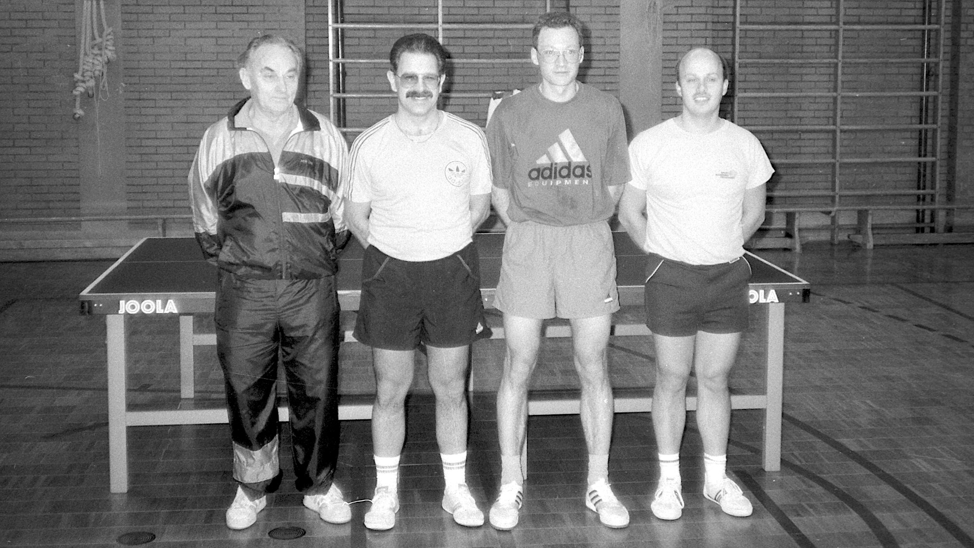 von links: Walter Brucker, Reinhold Brendle (2. Platz), Gerhard Gerold (1. Platz), Walter Stenke (3. Platz)