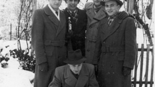 hintere Reihe von links: Hermann Hörger, Kurt Kotasek, Manfred Müller, Berthold Lehnert, vorne: Walter Brucker