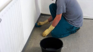 Tobias beim Putzen Tobias beim Putzen